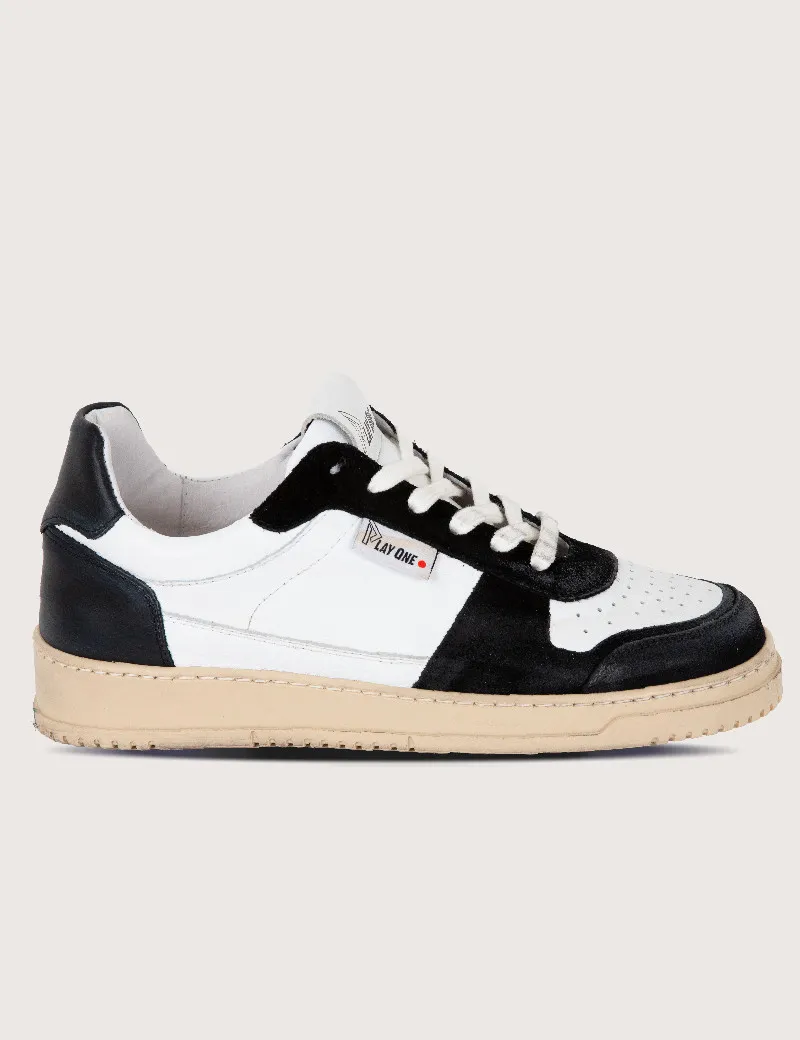 Baskets Basses Dubaï Blanc Noir