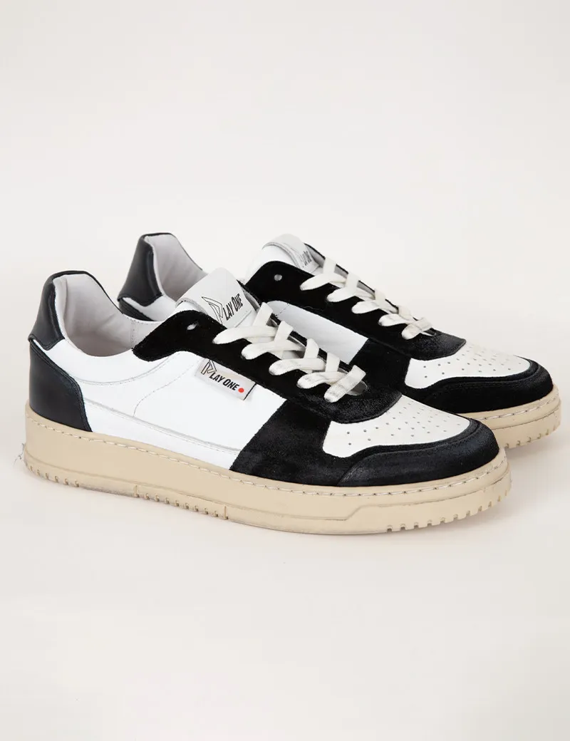 Baskets Basses Dubaï Blanc Noir
