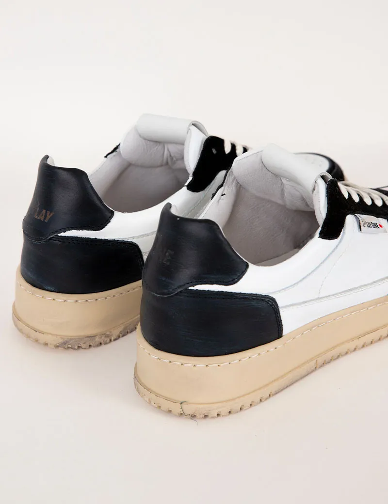 Baskets Basses Dubaï Blanc Noir