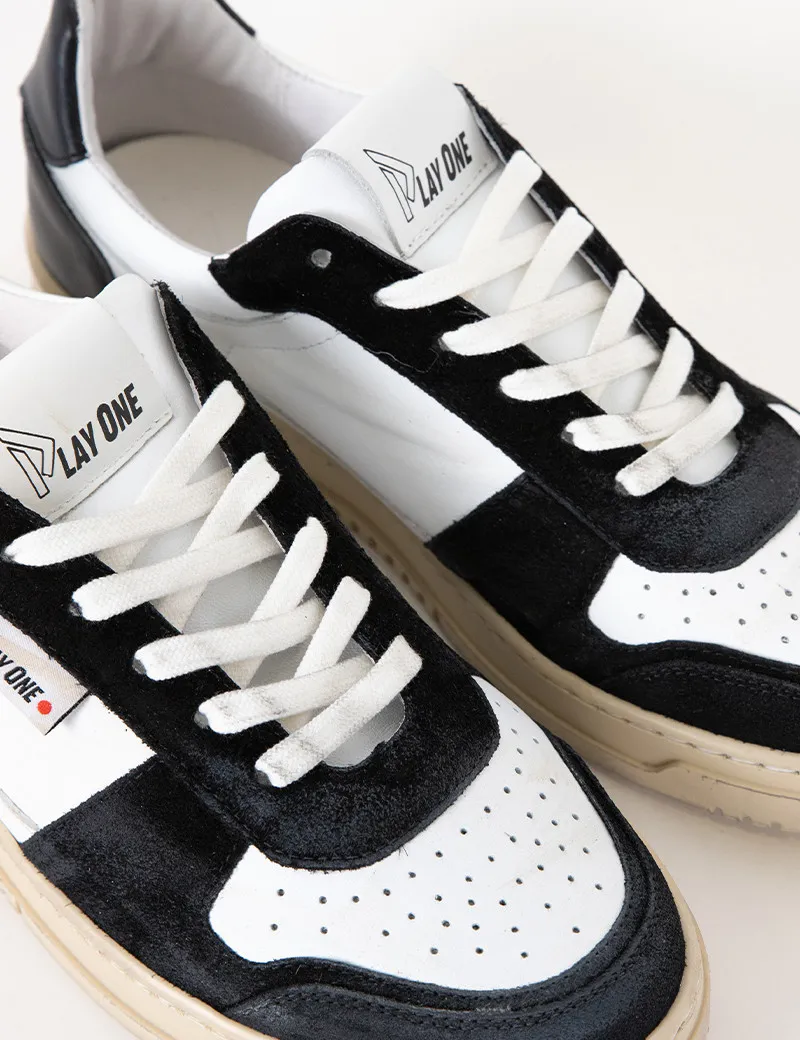 Baskets Basses Dubaï Blanc Noir